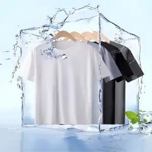 남성 메쉬 얼음 반팔 티셔츠 여름 반팔티 화이트 블랙