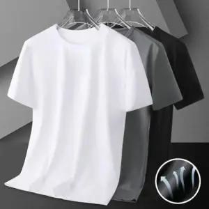 남성 여성 여름 쿨링 펀칭 아이스 메쉬 반팔 티셔츠