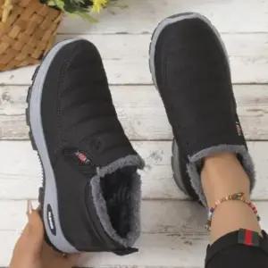 [옷자락]남녀 공용 따뜻한 방한용 아웃도어 기모 패딩 부츠