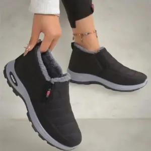 [옷자락]남녀 공용 따뜻한 방한 아웃도어 기모 패딩 부츠