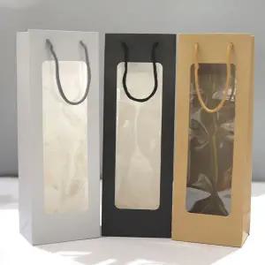 투명창 와인 종이가방 쇼핑백