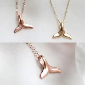 금목걸이 고래 꼬리 골드 금 펜던트 체인 목걸이 42 14K