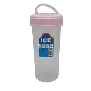 편리한 다회용 플라스틱 빨대컵 300ml 1개