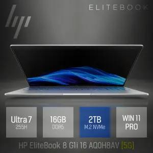 ⓒ HP 엘리트북 8 G1i 16 AQ0H8AV 5G 울트라7 255H 16GB 2TB / 휴대용 사무용 대화면 16인치 AI 노트북