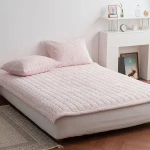 [NS홈쇼핑]이솔홈 양면 겨울 극세사 눈꽃 침대 패드 카페트 슈퍼싱글 SS..[35636347]