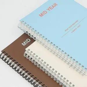 만년형일기장 스프링형 데일리 플래너 6개월 다이어리 만년형 일정 관리 A5 2P