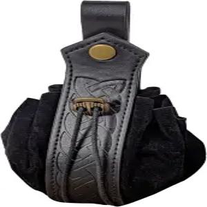 가죽 벨트 파우치 중세 빈티지 르네상스 바이킹 LARP 코스프레 의상 드로스트링 동전 지갑 휴대폰 홀더