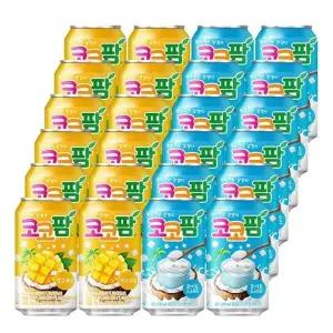 [음료센타]해태 코코팜 340ml 망고 + 화이트 혼합 24개
