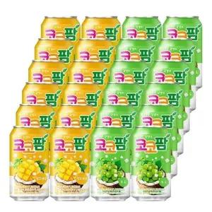 [음료센타]해태 코코팜 340ml 망고 + 포도 혼합 24개