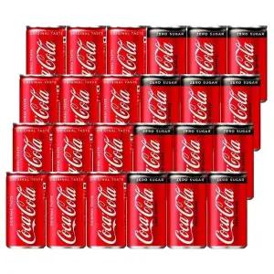[음료센타]코카콜라 + 코카콜라제로 미니캔 혼합 24개