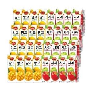 [음료센타]델몬트 드링크 190ml 망고 + 사과 혼합 32개