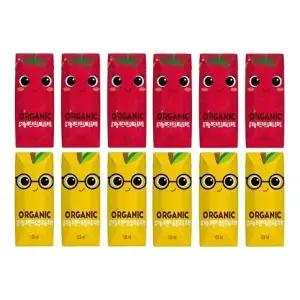 [음료센타]오가닉유기농 쁘니지니125ml 각6개씩 (총12팩)