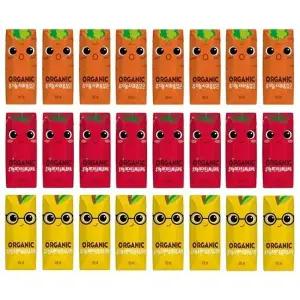 [음료센타]오가닉유기농 크니쁘니지니125ml 각8개씩 (총24팩)