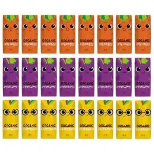 [음료센타]오가닉유기농 크니트니지니125ml 각8개씩 (총24팩)