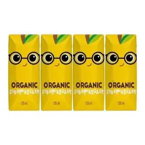 [음료센타]오가닉유기농 지니125ml 4팩x2