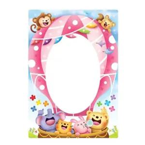 환타스틱스 붙이는거울 스티커 열기구풍선여행 MR-462