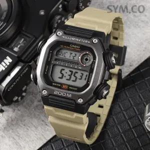 DW-291HX-5A 군인 군용 롱밴드 디지털 스포츠 남자 우레탄 시계 d3