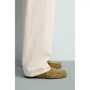 ZARA 레더 로퍼 - 골드