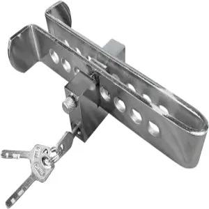 자동차 방지 브레이크 클러치 잠금장치 스테인리스 스틸 안전 휴대용 3개의 키가 있는 8개의 구멍이 페달