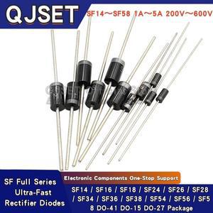 20개 정류 다이오드 SF14 1A 2 3 5A 600V DIP 초고속 복구