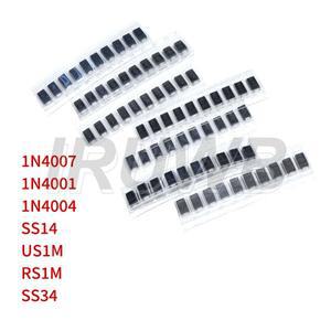 70개 SMD 다이오드 7종류x10개 전자 키트 숏키 세트 팩 1N4007 M7 M1 M4 SS14 US1M