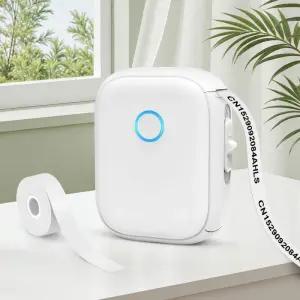 미니 프린터 P12 라벨 메이커 휴대용 무선 블루투스 접착 스티커 기계 무 잉크 또는 5PK 연속