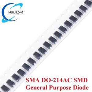 100pcs SMA DO-214AC SMD 범용 정류기 다이오드 GS1G M1 M2 M4 M7 S2M S1A S1B S1J