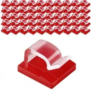 선 정리 클립 벽 고정 케이블 홀더 소형 50개