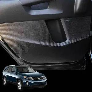 쏘렌토R Y3G6T6Z3 도어커버 블랙 카본 스크래치몰딩