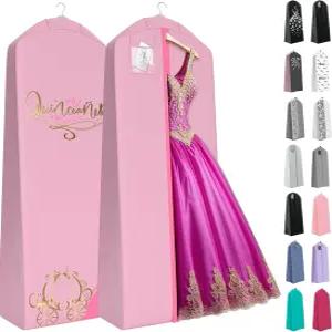 당신의 가방 퀸세나라 드레스 의류 - 가운 걸이나 보관 보존을 위한 퍼피 20인치 가셋이 있는 72인치