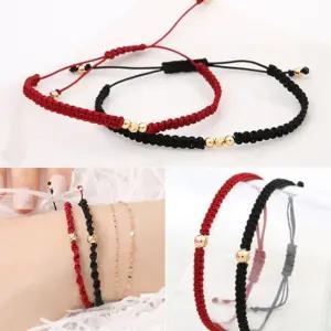 GOLD 골드 행운 매듭 팔찌 8종 택1 14K