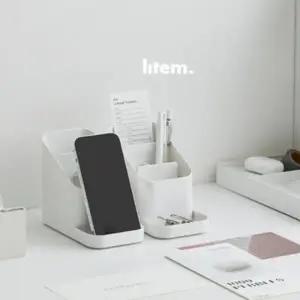 ( )화이트 시스맥스 데스크탑홀더 정리함 미니 소품 필기구 펜꽂이 서랍 수납