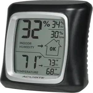 온도 및 습도 게이지가 있는 AcuRite 실내 디지털 온도계 습도계(00325)