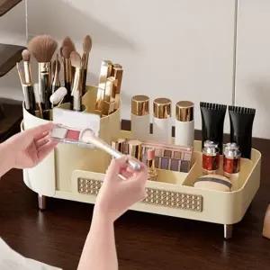 (옵션 앨리앙 화장품정리함 (심플))회전 브러쉬꽃이 화장품정리함 오픈형 진열대 심플형