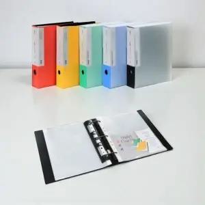 대용량 클리어화일 베르 V링 대용량 듀플렉스 클리어 화일 서류정리 서류보관