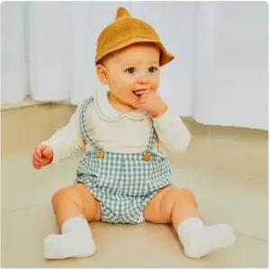 [오가닉맘]오가닉맘 고방체크바디수트세트 (MJSTQS03)-GN