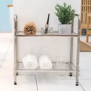 (상품선택 올스텐 선반 2단 450x250x520)올스텐 선반 2단 450x250x520 욕실 화장실 정리수납