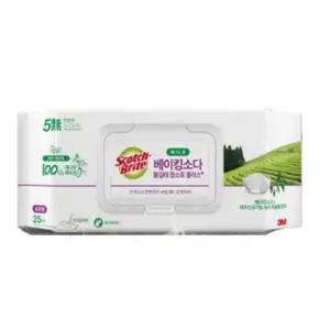 ( )3M 물걸레 청소포 일회용 청소 베이킹소다 티슈 표준