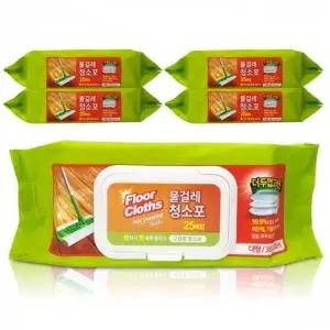 ( )물걸레청소포고급형 대형 25매x5팩 38x20cm 청소
