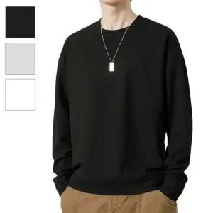 [모로엠] 오버핏 라운드 무지 맨투맨 긴팔 티셔츠 ON-TSA-QWFN0XU4