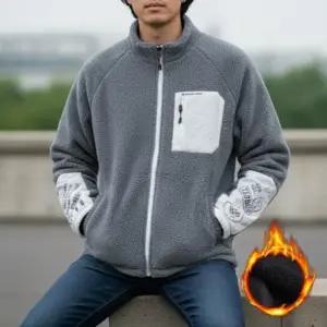 [옷자락]남성 여성 레터링 그래픽 루즈핏 후리스 점퍼