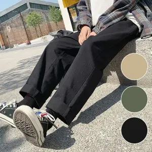 [모로엠] 남성 와이드 코튼 밴딩 슬랙스 팬츠 ON-SLA-QWFN0YLF