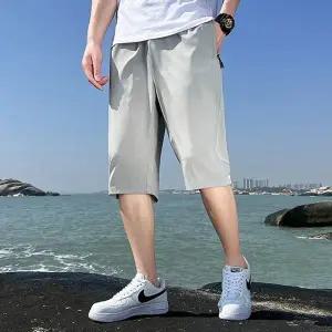 [모로엠] 남성 밴딩 트레이닝 7부 반바지 ON-PTH-QWFN16YO