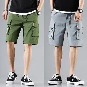 [모로엠] 남성 밀리터리 스타일 밴딩 카고 팬츠 ON-PTH-QWFN3OQE