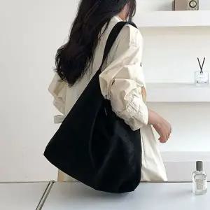 여성 프렌치 숄더백 스웨이드 빅 보부상 가방 3색