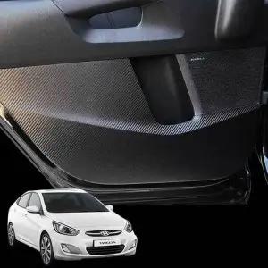 엑센트 N2Q3R1F0 도어커버 블랙 카본 스크래치몰딩