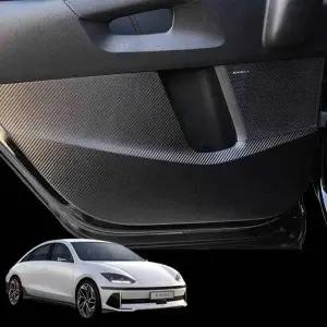 아이오닉6 X8T3M1H9 도어커버 블랙 카본 스크래치몰딩