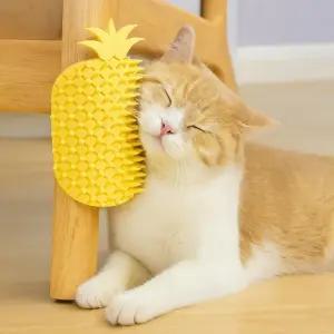 셀프 고양이 빗 파인애플 그루밍 반려동물 코너