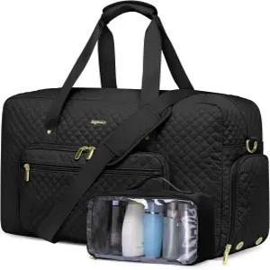 대형 위켄더 여행용 더플백 - 여성용 신발칸 위켄더백 화장실 가방 짐 노동 및 분만용 습식 포켓 병원 포함