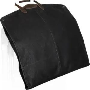 여행용 폴라레 43인치 왁스 캔버스 풀 그레인 가죽 트림 의류 가방 YKK 지퍼가 달린 비즈니스 여행 커버